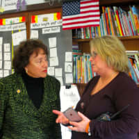 <p>Rep. Nita Lowey visited  Park Early Childhood Center where she met with school district officials.</p>