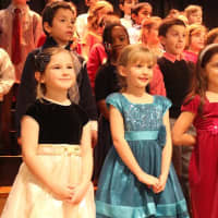 <p>Two choirs of elementary school singers at Pocantico School performed at the winter concert.</p>