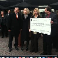 <p>Balducci&#x27;s donated $1,000 to the Connecticut Food Bank as the market celebrated its grand re-opening Friday. From left Rich Durante, COO Balducci&#x27;s; CEO Judy Spires; Theresa Dobson, from the food bank and Steve Brownstein, Balducci&#x27;s manager.</p>