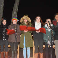 <p>The Notables, a John Jay High School student a cappella group, performs.</p>