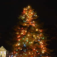 <p>A tree lighting in Bedford Village was held on Dec. 5</p>