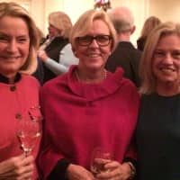 <p>Joanne Shakley, Pat Redican and Sharon Rodda meet at the event.</p>
