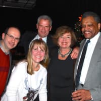 <p>Actor Gary Betsworth, Autumn Howard, Jeffrey Wyant, board member Donna Wyant and Ron Dobey.</p>