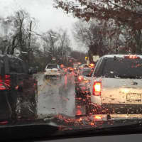 <p>What the traffic standstill looked like about noon Tuesday when school was dismissed early.</p>