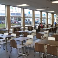 <p>Plenty of seating is available at the new rest area in Fairfield on I-95. </p>