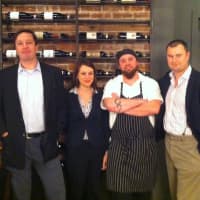 <p>Experience Hospitality Managing Director Kevin Lalumiere, Lindsay Rosetta, Chef Brian Reilly and Experiene Hospitality owner Bobby Werhane at the newly-opened Vespa in Westport.</p>