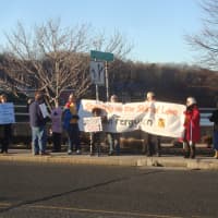 <p>More than 30 people participated in the &quot;Black Lives Matter&quot; rally in Westport.</p>