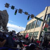 <p>Protestors gather in White Plains on Saturday to show their displeasure with grand jury decisions in which white police officers were not indicted in incidents with African-Americans.</p>