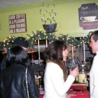 <p>The crowd at the Harborview Holiday party</p>