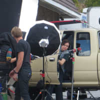 <p>The final take in which Ellen Page hops out of the pickup truck to confront a driver and/or get a cup of coffee during the filming of &quot;Freeheld.&quot;</p>
