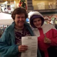 <p>Yonkers residents Susan Matlin and her daughter Brianna Matlin came to celebrate Chanukkah at Ridge Hill in Yonkers. </p>