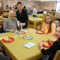 <p>The students enjoyed their time speaking the seniors over lunch.</p>