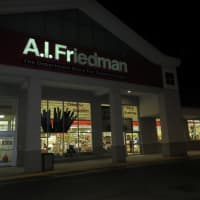 <p>It may look dark here outside A.I. Friedman&#x27;s in Port Chester, but it was cheerful inside with plenty of sales on arts and craft items.</p>