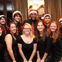 <p>Manhattanville College pop group The Quintessentials provided holiday entertainment for guests at the HPCW annual Tree of Life celebration. </p>
