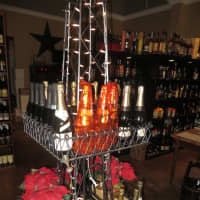 <p>A display of &quot;small growers&quot; champagne at Wine at Five in Rye.</p>