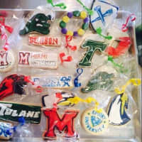 <p>These are some of the college logos that Karma Cookies made for their clients.</p>