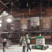 <p>A look inside at the unfinished auditorium at the Bronxville High School.</p>
