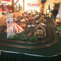 <p>One of the train sets at the Wilton Historical Society&#x27;s Great Trains Exhibit. Volunteer &quot;trainmen&quot; spent about a month setting up the exhibition. It closes Jan. 19.</p>