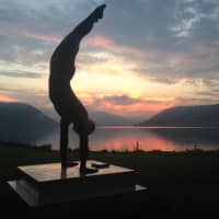 <p>The statue by the Peekskill waterfront.</p>
