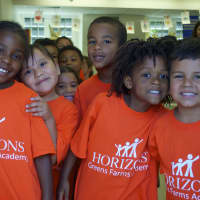 <p>Bridgeport children participating in Horizons at Greens Farms Academy programs.</p>