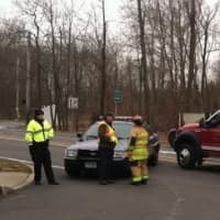 <p>Traffic is detoured from King Street at Stonehedge Drive North as Greenwich Police investigate a fatal accident Tuesday.</p>