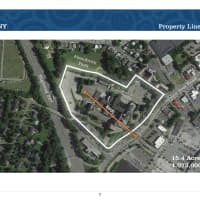 <p>An aerial view of the former United Hospital site in Port Chester. The village has just accepted the final environmental impact statement for the $450 million mixed-used project. A public hearing is tentatively set for the end of January.</p>