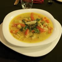 <p>Winter Veggie Pistou soup from Mount Kisco&#x27;s Via Vanti!</p>