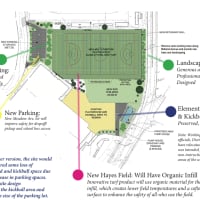 <p>The proposed flood mitigation and Hayes Field plan in Bronxville. </p>