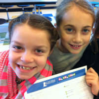 <p>These fourth grade students are all smiles about participating in the Math-A-Thon at Milton School in Rye.</p>