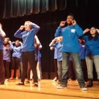 <p>The students practice in preparation for their competition in Atlanta in the Junior Theater Festival.</p>