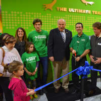 <p>A ribbon cutting was held for the Grand Opening of Rockin&#x27; Jump in Mount Kisco</p>