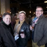 <p>Tony Capone, Michael Marotta and Michael Stiver, all of Yonkers, sample the brews.</p>