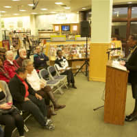 <p>Author Linda Tarrant-Reid at the Barnes and Noble MLK event.</p>