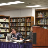 <p>Lewisboro Supervisor Peter Parsons speaks during public comment at the Katonah-Lewisboro School Board&#x27;s meeting.</p>