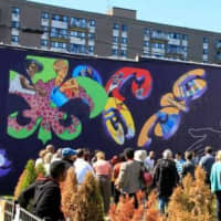 <p>Public art projects sponsored by the New Rochelle Council on the Arts include this mural on North Avenue.</p>