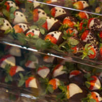 <p>Chocolate covered strawberries were a popular item at the Chocolate Expo. </p>