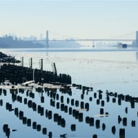 <p>Looking toward Manhattan from the Yonkers riverfront.</p>