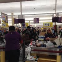 <p>Stop and Shop in Eastchester was the place to be on Monday as Westchester residents stocked up.</p>