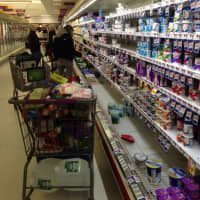 <p>Westchester residents filled their pantries in advance of Winter Storm Juno.</p>