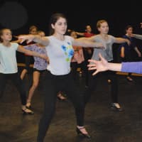 <p>Darien Arts Center dance choreography students enjoy a recent treat: dance lessons from Broadways Aladdin performer Andrew Cao</p>