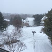 <p>The view from Tricia Robbins&#x27; backyard in Briarcliff.</p>