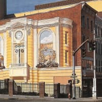 <p>A Richard Haas mural depicting the Dutch in early Yonkers will vanish when the building it graces, 36 Main St., is torn down. The artist and the city have been in talks about possibly reproducing the artwork.</p>