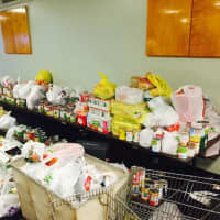 <p>The results of Stepinac High School&#x27;s canned drive &quot;Souper Bowl.&quot;</p>