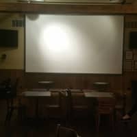 <p>A 15-foot projector screen in the back bar of Anna Liffey&#x27;s will host this Sunday&#x27;s main event.</p>