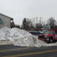 <p>This plow cleared snow outside the Aria Asian Fusion restaurant in Harrison.</p>