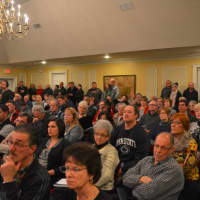 <p>A packed crowd turned out for a Jan. 22 public hearing regarding the Crossroads 312 project.</p>