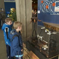 <p>Kids check out the exhibits at the Discovery Museum.</p>