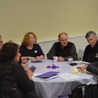 <p>Board members of the Purple Heart Homes chapter meet at Yorktown&#x27;s VFW post.</p>