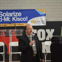<p>Amory Lovins speaks at Bedford 2020&#x27;s summit at Fox Lane High School.</p>