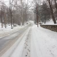 <p>Old Briarcliff Road on Monday following the snowstorm.</p>